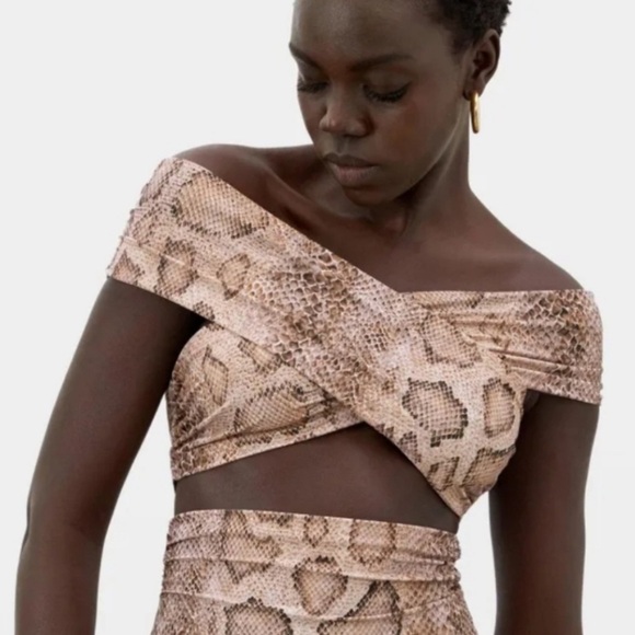 Mara Hoffman Snake Skin Bikini Top (no bottoms) Large UPF 50+ - Picture 3 of 7